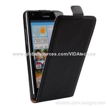 Leather Case, Vertical Flip for Huawei G700